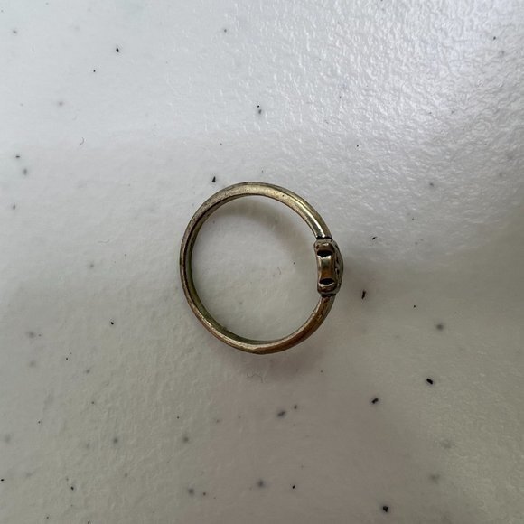 Owl Ring Size 8 Silver Tone Textured Thin Band Minimalist Bird Small - Picture 2 of 9